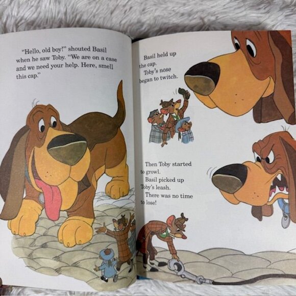 Vintage Set of 4 Disney The Rescuers + Great Mouse Detective Children's Books - Picture 13 of 14